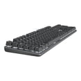 thumbnail image 3 of Logitech K845 Clavier Mécanique Éclairé, Commutateurs Mécaniques, Pieds d'Inclinaison Robustes et Réglables, Pleine Grandeur, Boîtier Supérieur en Aluminium, 104 Touches, Filaire USB, Windows (Commutateurs TTC Bruns), 3 of 17
