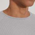 thumbnail image 4 of cfhntfmh Men's Muscle T Shirts Ribbed Knit Stretch Short Sleeve Round Neck Workout Tees Solid Color Slim Fit Knit Shirts, 4 of 7