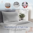 thumbnail image 4 of California Design Den Sheet Sets, Natural 100% Cotton Sheets, Soft Luxury 400 Thread Count Sateen Bedding Sheets Set, Deep Pocket Cooling Sheets, 4 of 8
