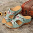thumbnail image 4 of LSLJS Summer Ladies Fashion Wedge Heel Embroidery Flower Sandals Women's Shoes, 4 of 5