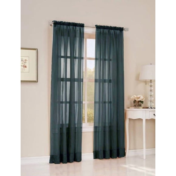 918 Voile Pole Top Curtains