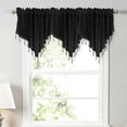 thumbnail image 2 of Kyusrd Collections Floral Sheer Lace Shade Window Curtain With Scalloped Edges And Rod Pocket Top For Easy Hanging, 2 of 4