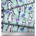 thumbnail image 3 of Soimoi Rayon Fabric Women & Camera Fashion Print Fabric by Yard 56 Inch Wide, 3 of 3