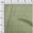 thumbnail image 1 of oneOone Viscose Jersey Fabric Leaves & Swirl Block Print Sewing Fabric BTY 60 Inch Wide, 1 of 5