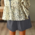thumbnail image 4 of Timegard Womens Plus Size Shorts Cotton Linen Elastic High Waisted Wide Leg Lounge Shorts with Pockets, 4 of 7