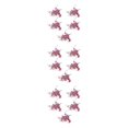thumbnail image 4 of Baohd 5pcs/set Arrangement de Fleurs Artificielles Réalistes Entretien Bas et Brique Réaliste Rouge 3Set, 4 of 6