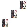 thumbnail image 1 of tredstone 5x USB 3 Rehausseur Carte VER009S Or PCI-E 1x à 16x Alimenté 60cm PCIe Rallonge Fente Rouge+fil Rouge 3Ensemble, 1 of 6