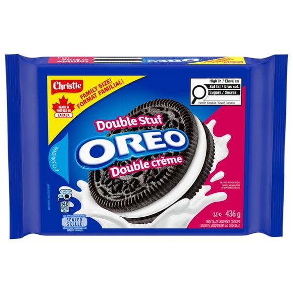 OREO Double Stuf Chocolate Sandwich Cookies, Family Size