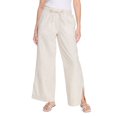 thumbnail image 1 of Pantalon à jambe large en mélange de lin George pour femmes, 1 of 6