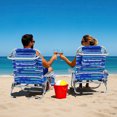 thumbnail image 4 of Patiojoy 1PC Backpack Beach Chair Foldable 5-Position Lay Flat Lounge Chair Navy, 4 of 10