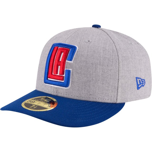 NBA Los Angeles Clippers Men's Low Profile 59FIFTY Fitted Cap Heather Gray 7 3/4