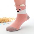 thumbnail image 4 of DEELLEEO 5pairs Children‘s Multicolor Cartoon Animal Design Fashionable And Versatile Cute 3d Student Socks, 4 of 7