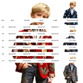 thumbnail image 3 of Boys Christmas Print Corduroy Blazer, All Over Christmas Pattern Lapel Suit Jacket with Buttons, Regular Fit Sports Coat for Parties, Prom, and Dinner Events Navy, 3 of 4