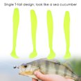 thumbnail image 4 of Leurres de Pêche en Plastique Souple à Queue en T, Appâts Ver Grub, Légers, Durables, Design Concombre de Mer Attirant les Poissons, 4 of 7
