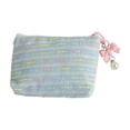 thumbnail image 3 of Sentmoon Wallets Travel Toiletry Bag Woolen Knitted Bag Striped Color-blocked Cosmetic Bag Pattern Cosmetic Bag Portable Cosmetic Bag Ins-style Pencil Case, 3 of 7