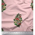 thumbnail image 1 of Soimoi Rayon Fabric Leaves & Floral Block Print Fabric by The Yard 42 Inch Wide, 1 of 3