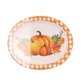 thumbnail image 1 of Way to Celebrate 8 Counts Oval Pumpkin Pie Plate, 1 of 5