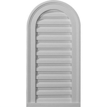 Ekena Millwork GVCA14X32F 14 in. W x 32 in. H Architectural Cathedral Gable Vent Louver- Functional