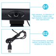 thumbnail image 2 of YOPTOP web cam USB Web Camera 1080P Computer Web Camera Teaching Streaming Webcam with Mic 4.65”X1.69”X1.3”,black,4.65" x 1.69" x 1.3", 2 of 10