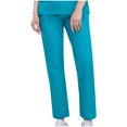 thumbnail image 3 of Yuyuzo Women Casual Pants Elastic Drawstring High Waisted Solid Color Slacks Straight Leg Bootcut Trousers, 3 of 4