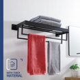 thumbnail image 4 of Matte Towel Rack ‘‘ Bathroom Towel Shelf with Double Towel Bars SUS Stainless Steel Wall Mounted BBK, 4 of 8