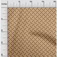thumbnail image 2 of oneOone Velvet Light Brown Fabric Geometrical Sewing Craft Projects Fabric Prints By Yard 58 Inch Wide, 2 of 4