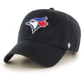 thumbnail image 1 of Men's Toronto Blue Jays Black Clean Up Adjustable Hat - One Size, 1 of 3