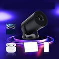 thumbnail image 3 of Projecteur Réglable à 270 Degrés, Projecteur Portable ABS avec WiFi pour Téléphone Intelligent Noir, Blanc, 3 of 7