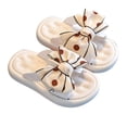 thumbnail image 2 of TopLLC Printed Girls Slippers With Large Bow And Thick Sole Two Fashionable External Slippers Kid Shoes, 2 of 3