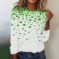 thumbnail image 1 of Chemises pour Femmes Mode Blouse à Manches Longues à Col Rond Imprimée de la Saint-Patrick Blouses pour Femmes, 1 of 5