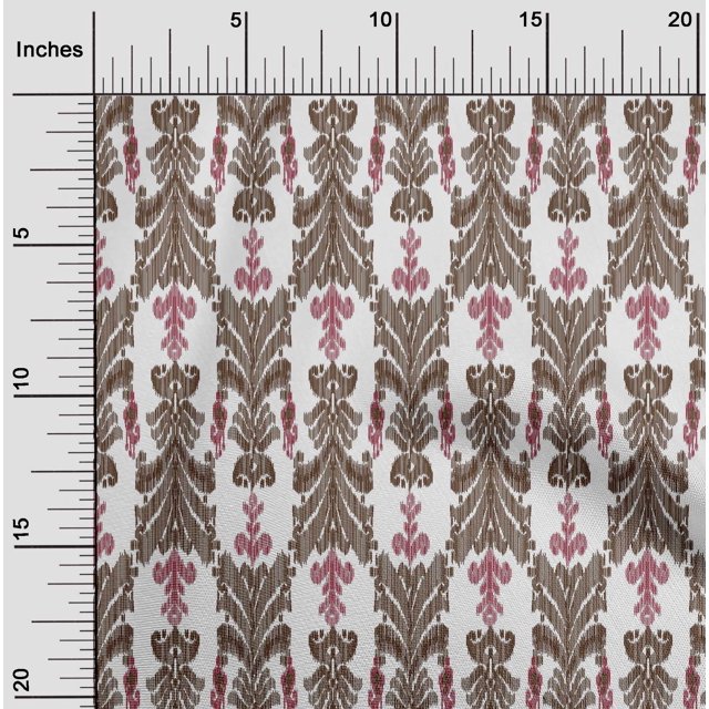 oneOone Cotton Flex Fabric Swirl & Paisley Ikat Decor Fabric Printed BTY 40 Inch Wide