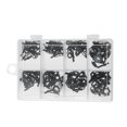 thumbnail image 2 of Ensemble de 80 Pcs de Canne à Pêche, Cercle de Réparation en Acier Inoxydable, Accessoires de Canne à Pêche, Outil de Réparation 8 Tailles 80 Pcs, 2 of 8