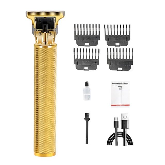 1 Set Hair Hair Clipper Zero Blade Distance Sharp Cutter Stuck Hair Delicate Pattern Retro Push Cutter Hair Shaver Cutting Machine Hair Salon Supply