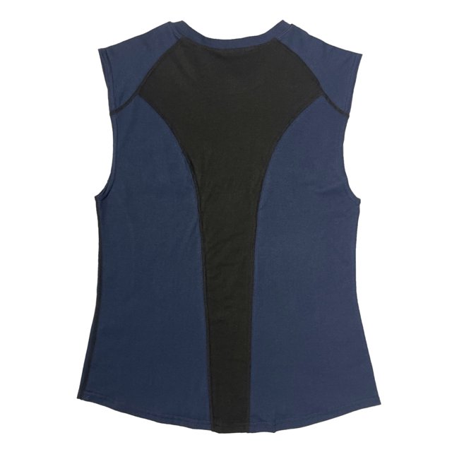 EGNMCR Tank Tops Men Sleeveless Men's Vest Stitching Contrast Color Loose Basic Sports T-shirt