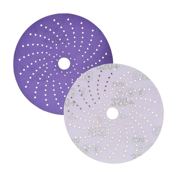 3M Cubitron II Hookit Clean Sanding Abrasive Disc 31374, 6 in, 180+ Grade, Pack of 50 Discs, Virtually Dust-Free, High Performance, Long Lasting, Multi-Hole Pattern, Feather Edging, Stock Removal