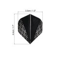 thumbnail image 2 of Unique Bargains Dart Flights, 9 Pack PET Standard Darts Accessories Geometric Style, Black, Gray, 2 of 5