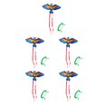 thumbnail image 3 of fastboy Unisex Children Cartoon Animal Kite Polyester Flying Kites with Handle Interactive Game Toys Presents Entertainment Blue 5Set, 3 of 6