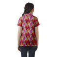 thumbnail image 4 of Moomaya Chemise Tunique Style Enveloppant pour Femmes en Coton Décontracté Col Classique Boutonné, 4 of 6