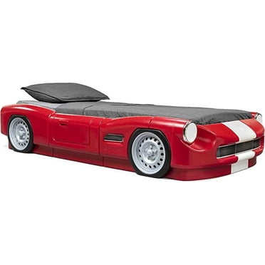 Lit Roadster de tout-petit à lit jumeau (rouge)