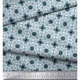 thumbnail image 3 of Soimoi Rayon Crepe Fabric Swirl & Floral Patchwork Print Fabric by The Yard 46 Inch Wide, 3 of 3