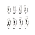 thumbnail image 4 of Xingzhi 5 Pcs Connecteur de Roulements à Émerillons Roulement Robuste Anneaux Pleins de Traction Portables Pièces d'Hameçon de Pêche en Acier Inoxydable 1#, 4 of 6