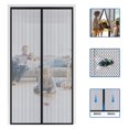 thumbnail image 2 of Rideau de Porte Moustiquaire Magnétique Renforcé Mains Libres, Auto-Obturant, Cloison en Maille Robuste Qui Garde les Insectes en Vol – Convient aux Animaux et aux Enfants, 2 of 5