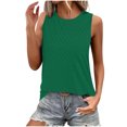 thumbnail image 2 of Timegard Camisole pour Femme à Oeillets, Col Ras du Cou, Sans Manches, Respirante, Confortable, Coupe Ajustée, Décontractée, T-Shirt Uni, 2 of 7