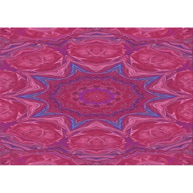 Ahgly Company Tapis d'Intérieur Lavables en Machine Rectangle Transitionnel Rose Néon, 5' x 7'