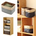 thumbnail image 4 of Bacs de Rangement Grands Paniers à Linge en Toile Contenants de Rangement avec Poignées, 4 of 6