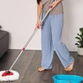 thumbnail image 1 of OUNONA 1Set Household Mop Pole Stainless Steel Four Section Stick for Easy Storage and Reach, 1 of 8