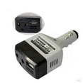 thumbnail image 1 of CHUANK Car Power Converter Inverter 12V/24V for 220V AdapterCar Cigarette Lighter Socket Power+USB Converter, 1 of 6