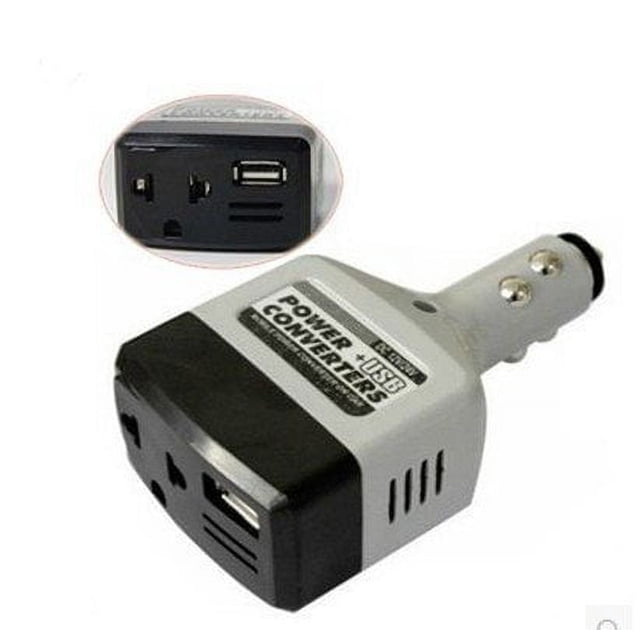 CHUANK Car Power Converter Inverter 12V/24V for 220V AdapterCar Cigarette Lighter Socket Power+USB Converter