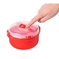 thumbnail image 3 of Sistema Microwave Rice Cooker (2.6L) & Round Microwave Food Container (915ml) Set, Food Containers with Steam-Release Vents, BPA-Free, 2 Count, 3 of 6