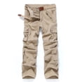 thumbnail image 2 of Mens Work Pants Cargo Mens Fashion Casual Cotton Multi-pocket Outdoors Work Trouser Cargo Long Pants, 2 of 9